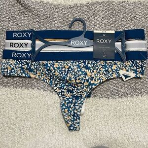 NIP- Roxy - L. 3 Pack Cotton Thong Panties
